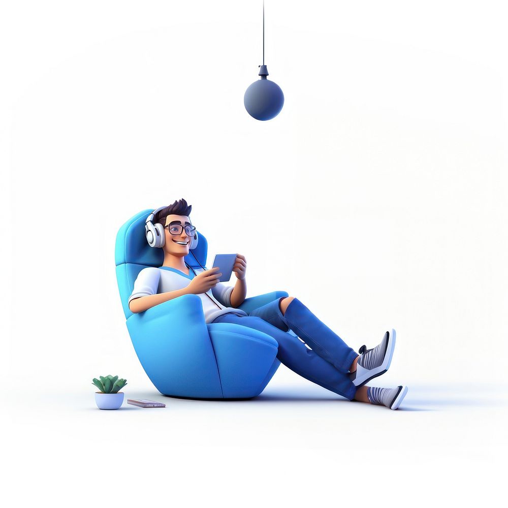 Furniture sitting cartoon chair. AI generated Image by rawpixel.