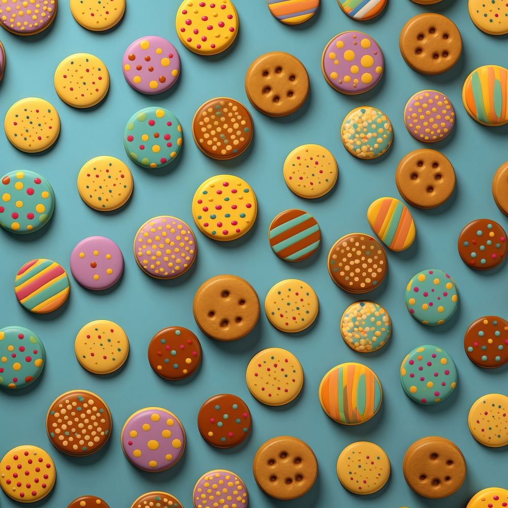 Backgrounds dessert pattern cookie. 