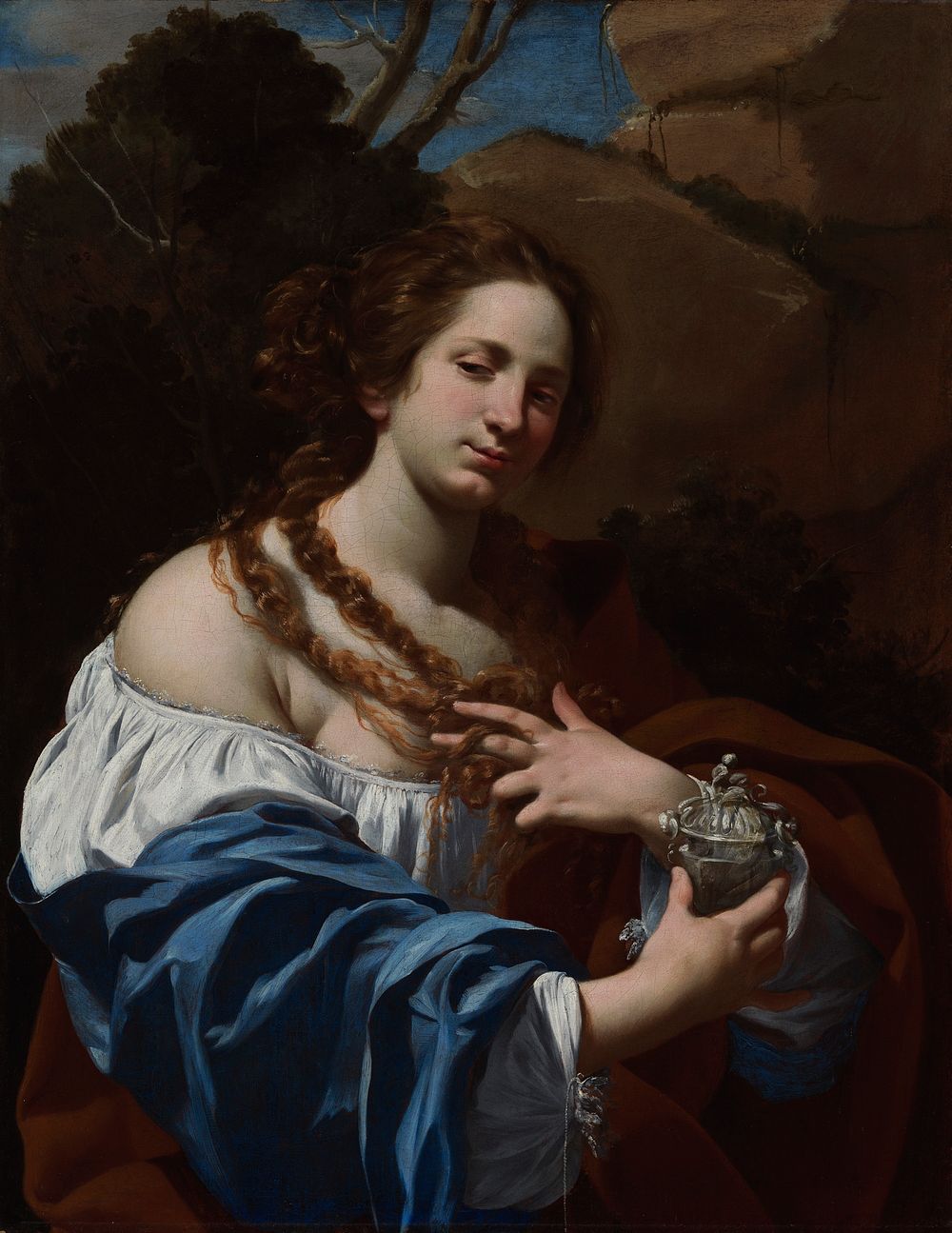 Virginia da Vezzo, the Artist's Wife, as the Magdalen by Simon Vouet
