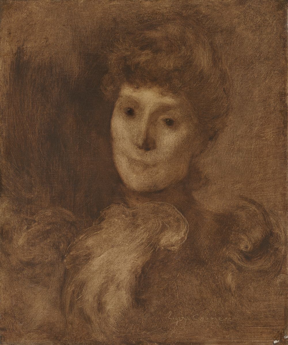 Portrait of a Woman (Madame Keyser (?)) by Eugene Carriere