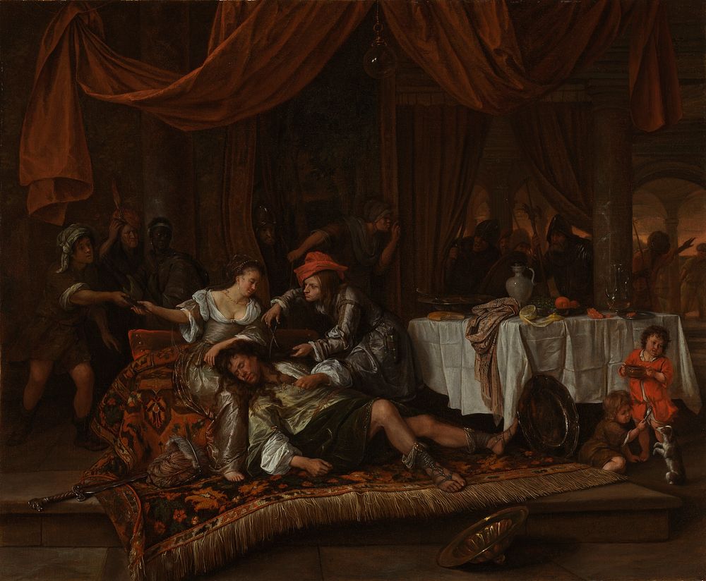 Samson and Delilah by Jan Havicksz Steen