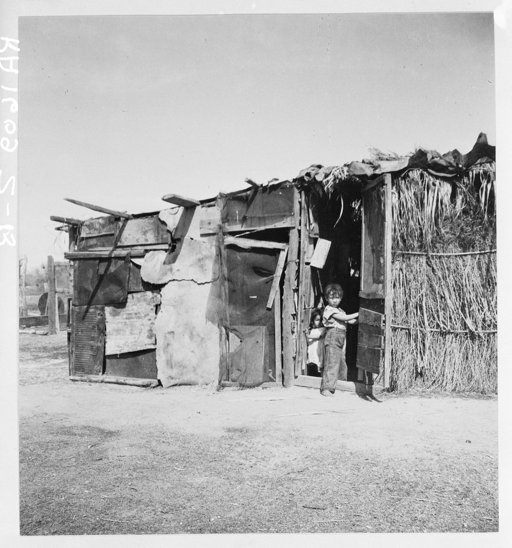 Date picker's home. Coachella Valley, California. Sourced from the Library of Congress.
