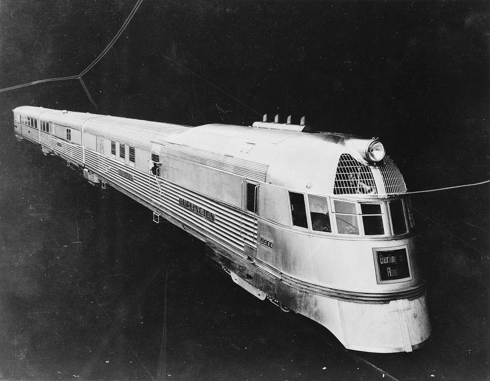 Burlington train. Sourced from the Library of Congress.