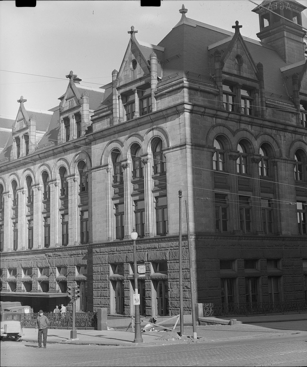 Main post office. Omaha, Nebraska. Sourced from the Library of Congress.