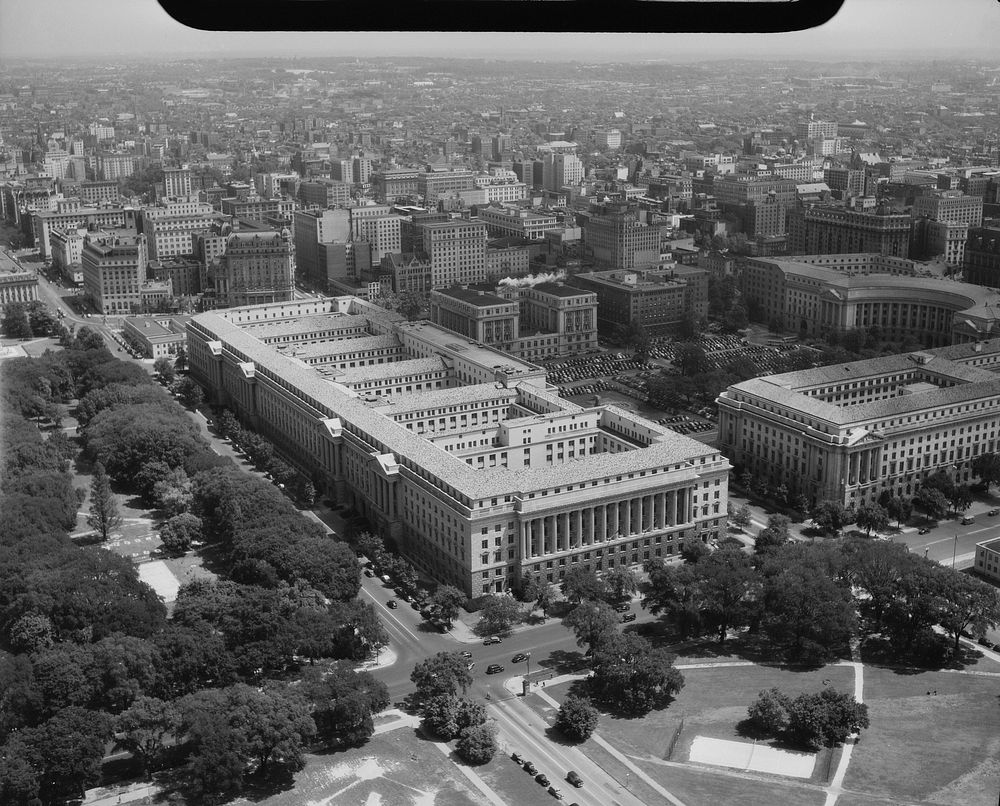 Washington, D.C. Views from Washington Monument. Sourced from the Library of Congress.