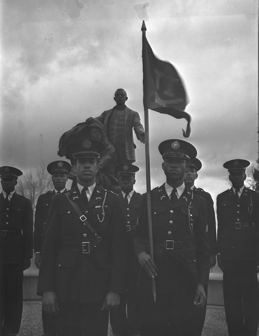 Tuskegee Institute, Alabama. Reserve Officers Training Corps. Sourced from the Library of Congress.
