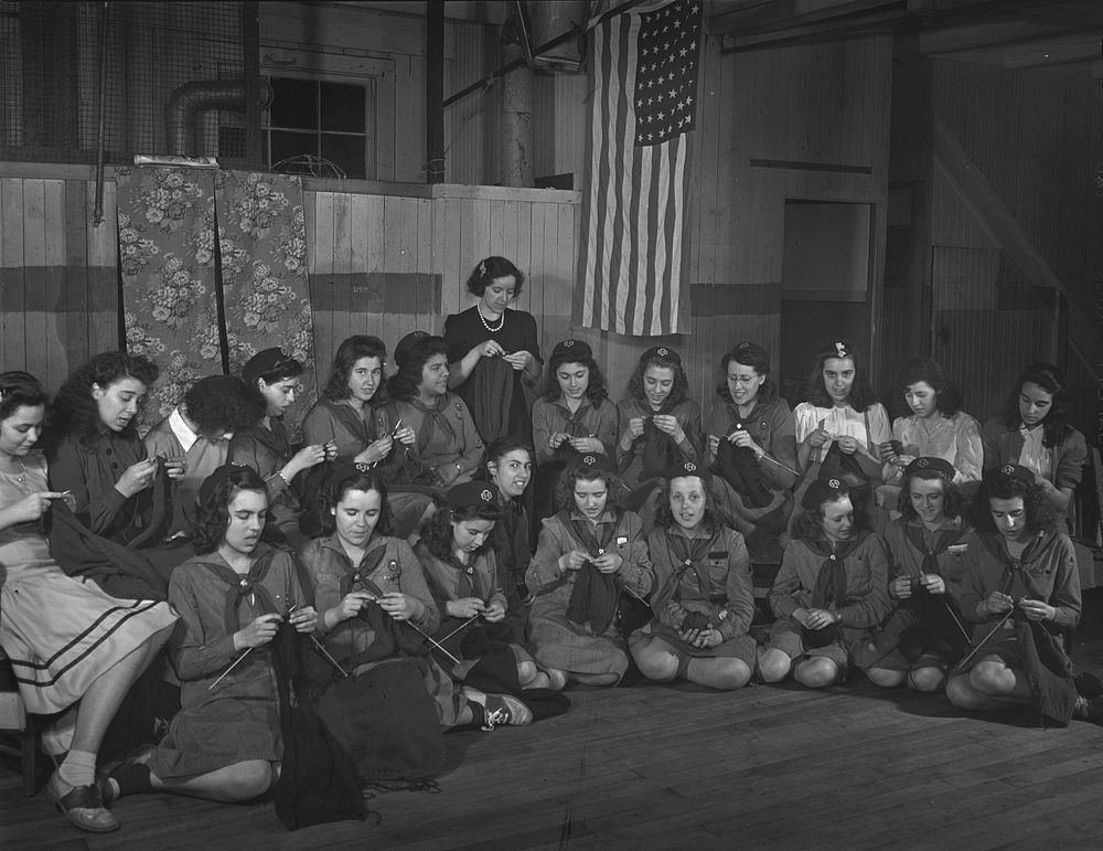 New Bedford, Massachusetts. Portuguese Girl Scouts. Sourced from the Library of Congress.