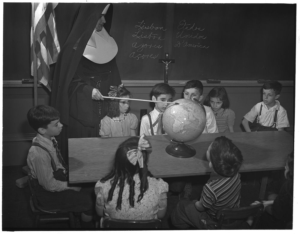 New Bedford, Massachusetts. Roman Catholic Portuguese school. Sourced from the Library of Congress.
