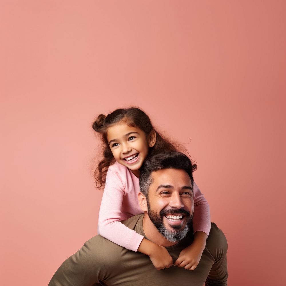 Cheerful laughing portrait father. AI generated Image by rawpixel.