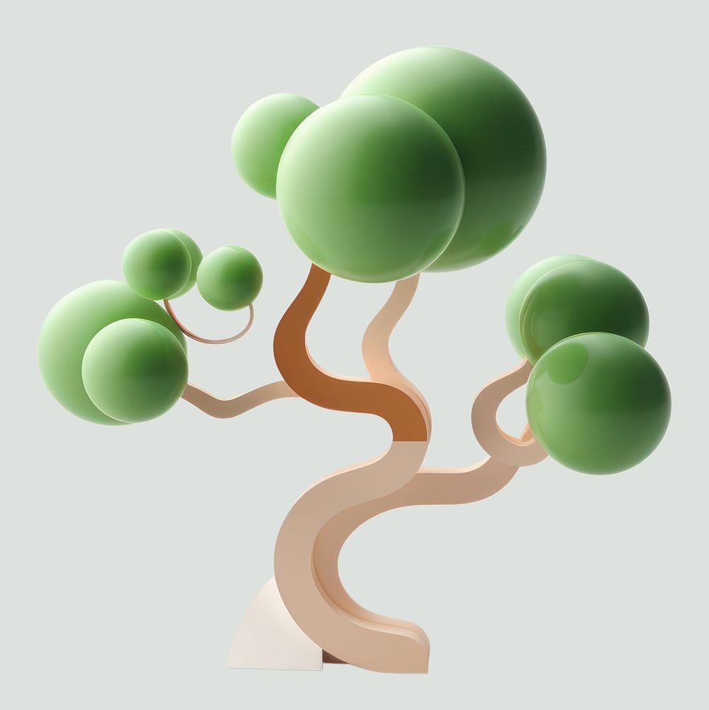 Green tree plant toy. AI generated Image by rawpixel.