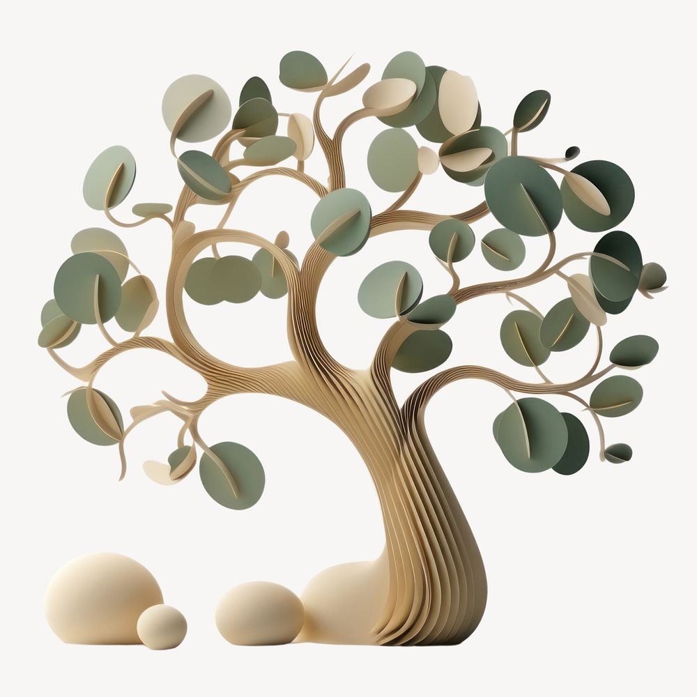 Tree plant wood egg. AI generated Image by rawpixel.