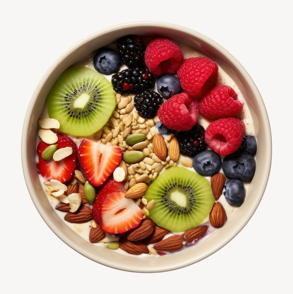 Bowl blueberry breakfast fruit. AI generated Image by rawpixel.
