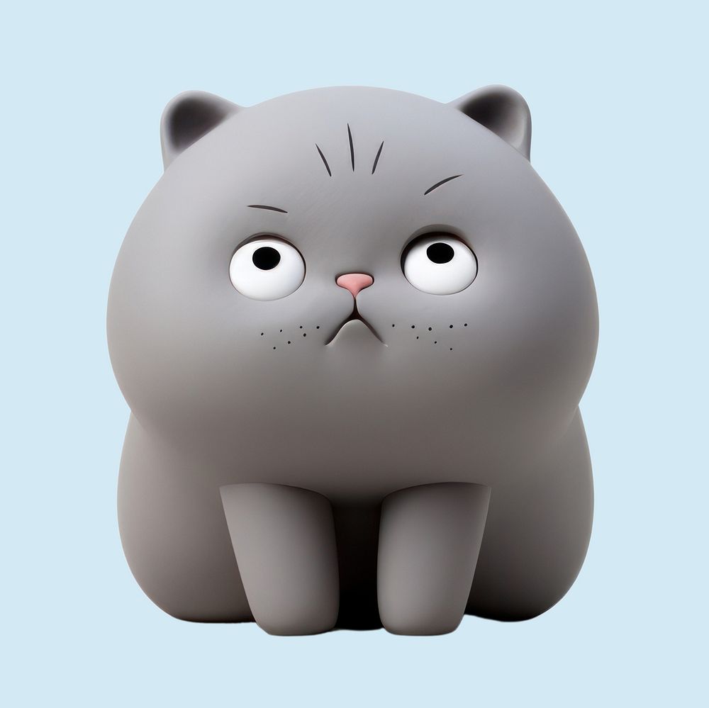 Mammal animal gray toy. AI generated Image by rawpixel.