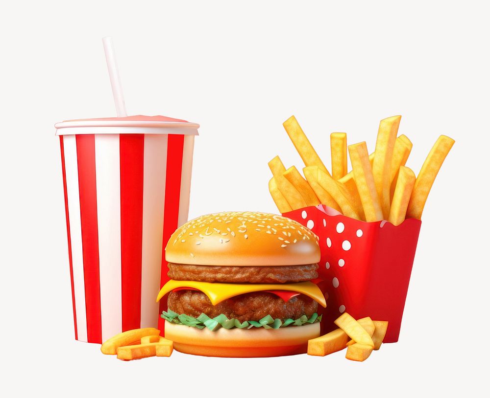 Food red refreshment fast food. AI generated Image by rawpixel.