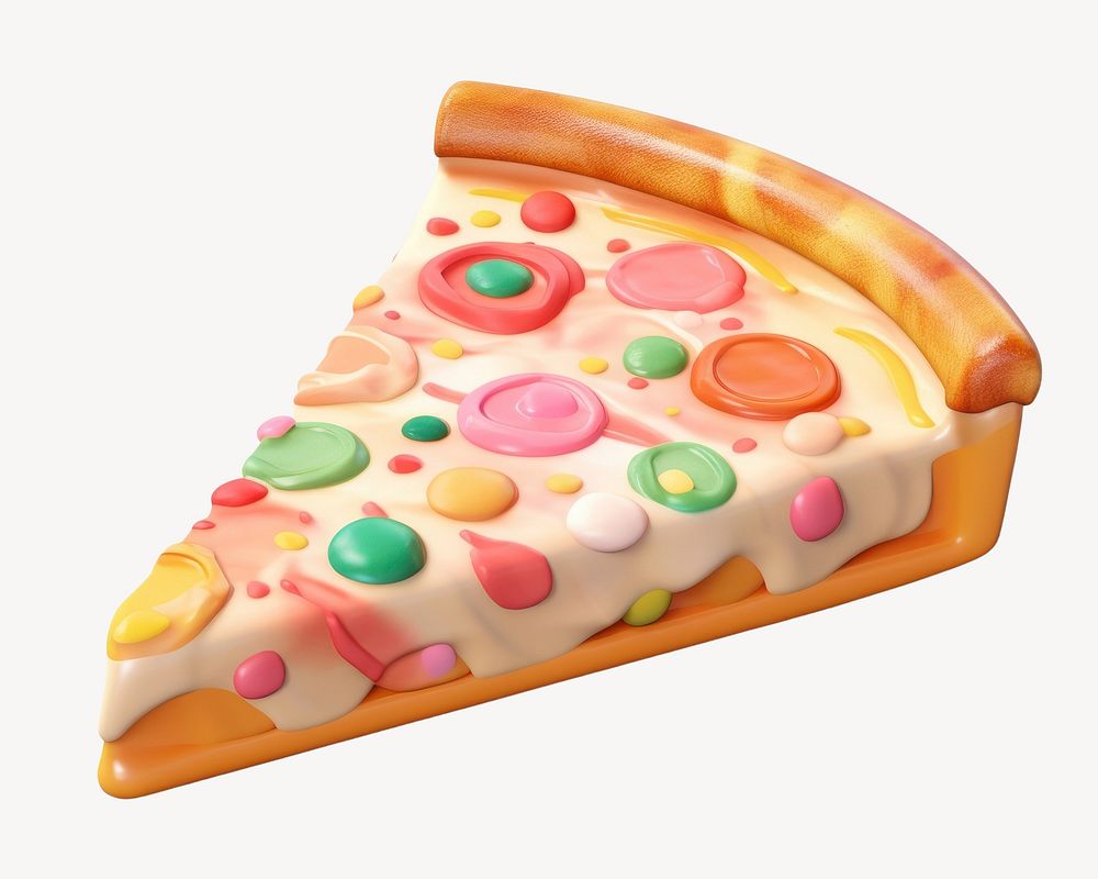 Pizza dessert slice food. AI generated Image by rawpixel.