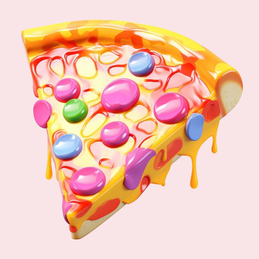Dessert pizza candy food. AI generated Image by rawpixel.