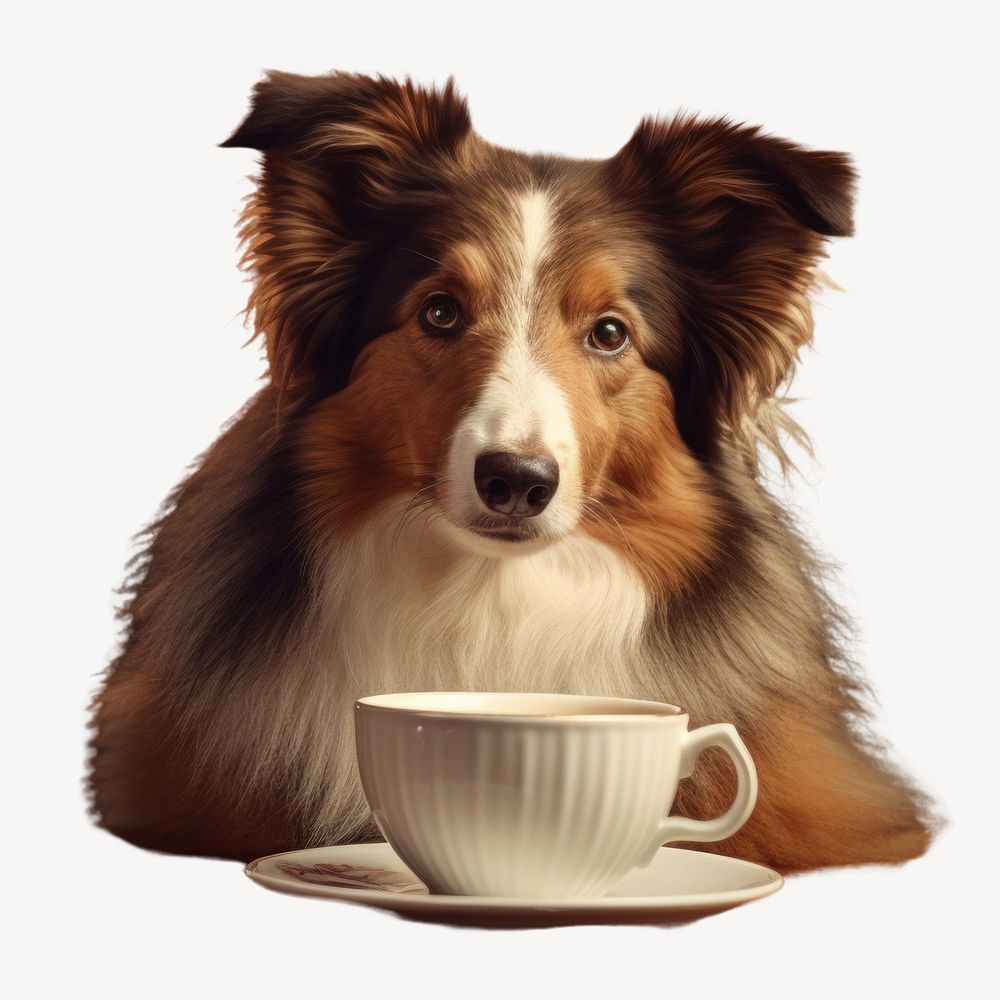 Coffee cup mammal animal. AI generated Image by rawpixel.