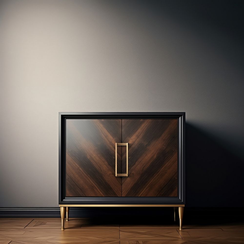 Sideboard furniture drawer wood. AI generated Image by rawpixel.