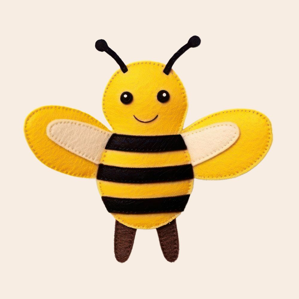 Bee toy cartoon animal. AI generated Image by rawpixel.