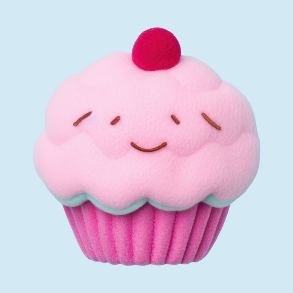 Cupcake toy dessert cartoon. 