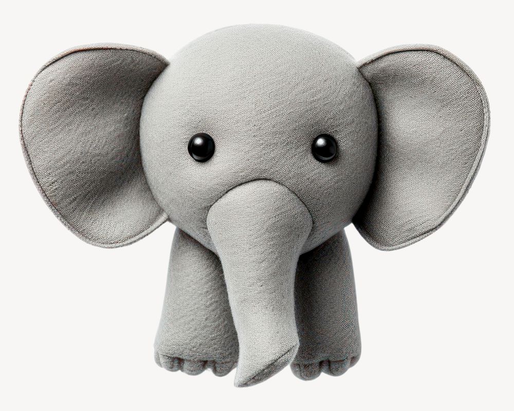 Elephant toy wildlife cartoon. AI generated Image by rawpixel.