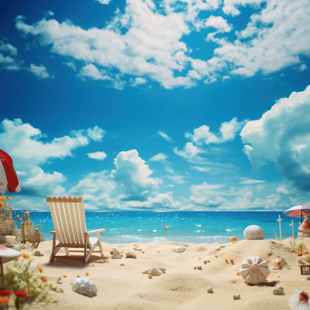 Summer nature beach outdoors. AI generated Image by rawpixel.