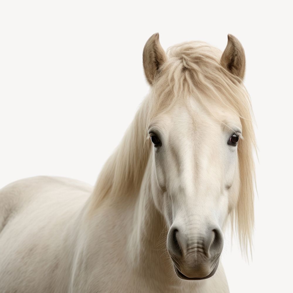 Horse stallion portrait animal. AI generated Image by rawpixel.