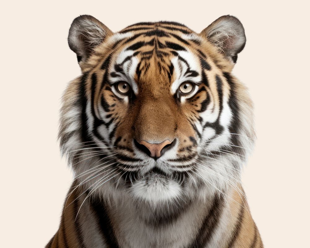 Tiger wildlife portrait animal. AI generated Image by rawpixel.