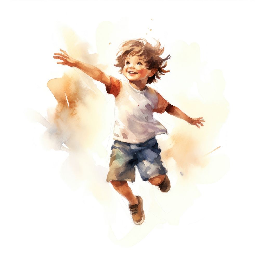 Child portrait jumping shorts. 