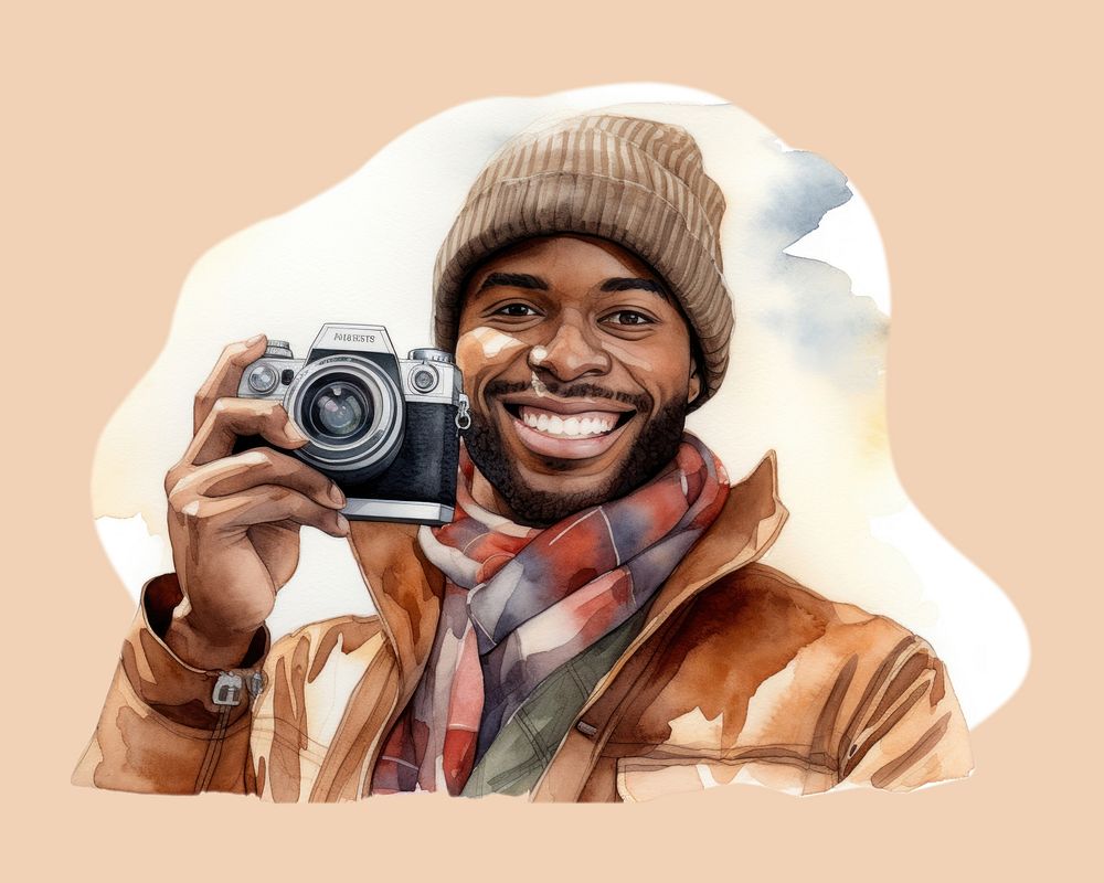 Photographer portrait camera adult. AI generated Image by rawpixel.