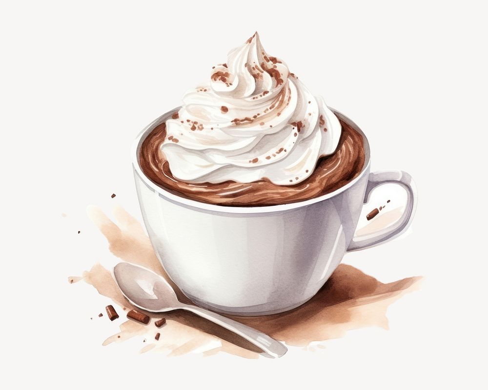 Dessert coffee cream drink. AI generated Image by rawpixel.