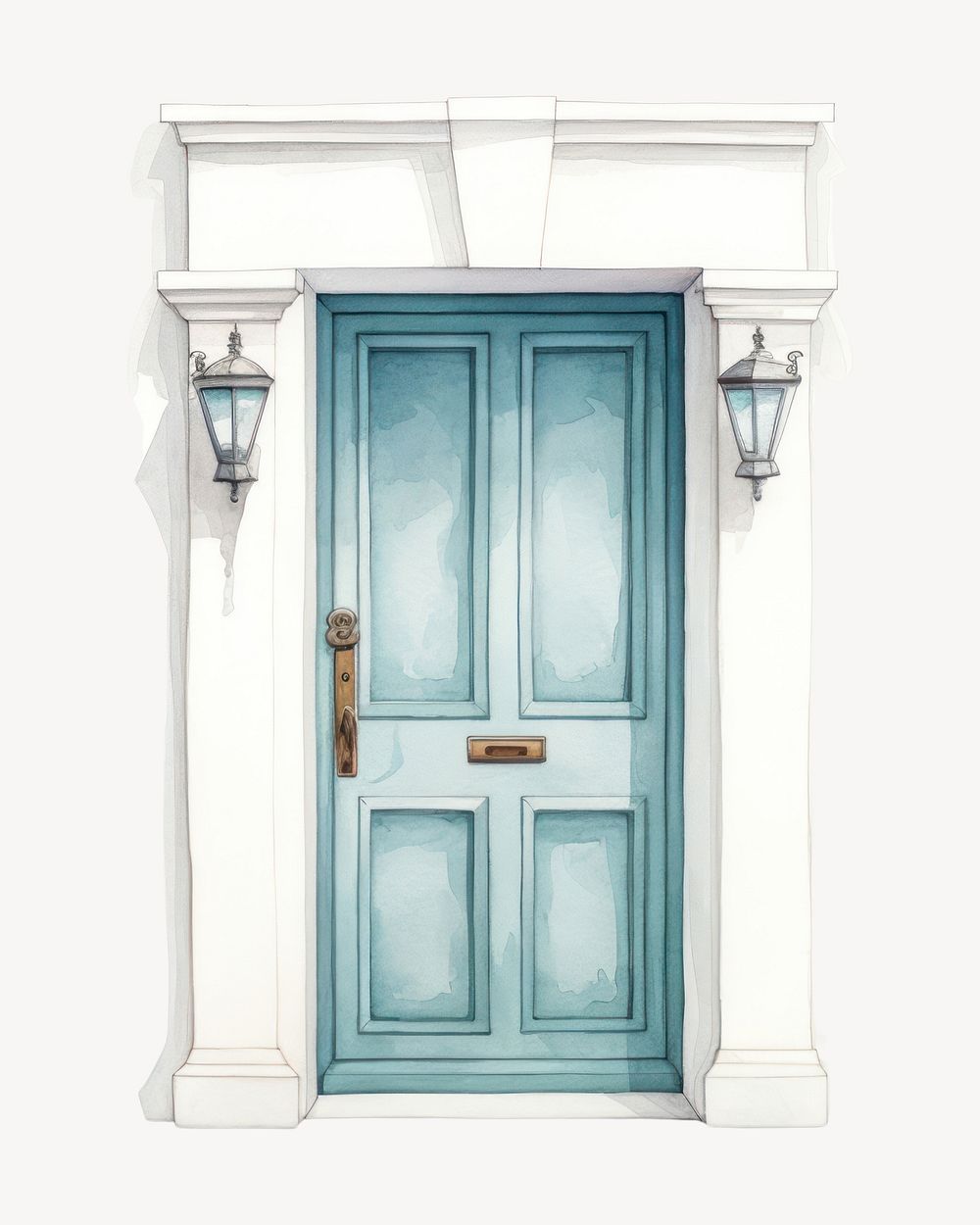Door architecture protection entrance. AI generated Image by rawpixel.