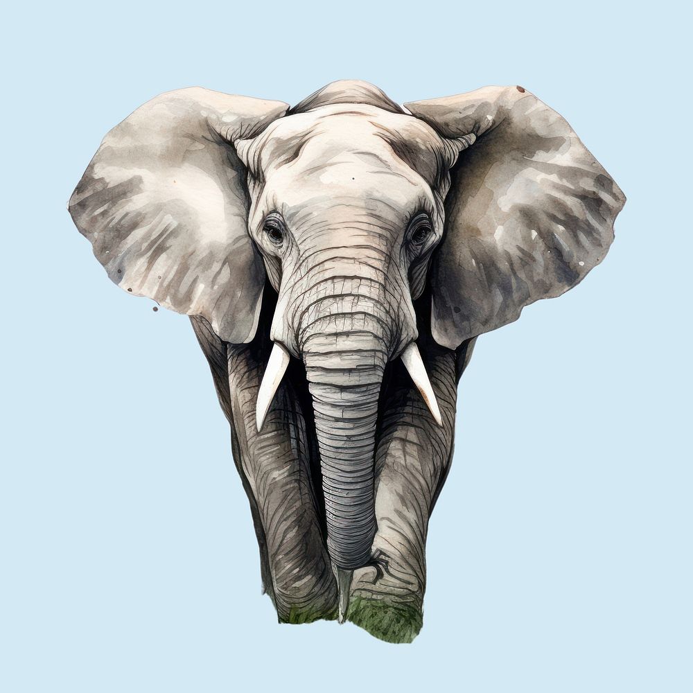 Elephant wildlife animal mammal. AI | Premium Photo - rawpixel