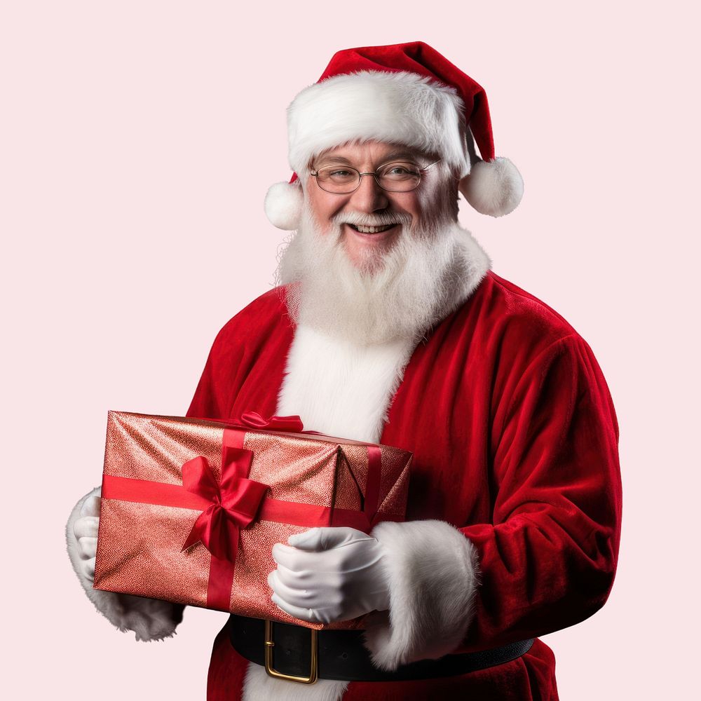Christmas smiling adult gift. AI generated Image by rawpixel.
