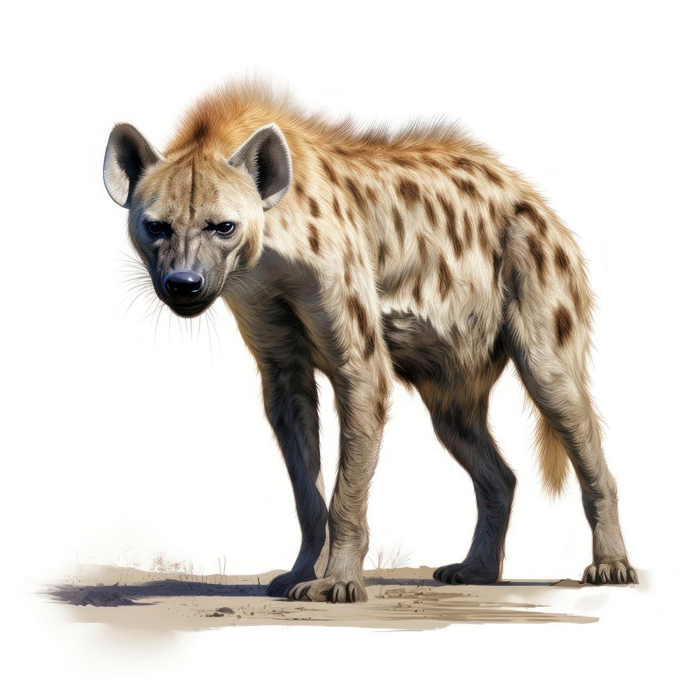 Hyena wildlife animal mammal. AI generated Image by rawpixel.