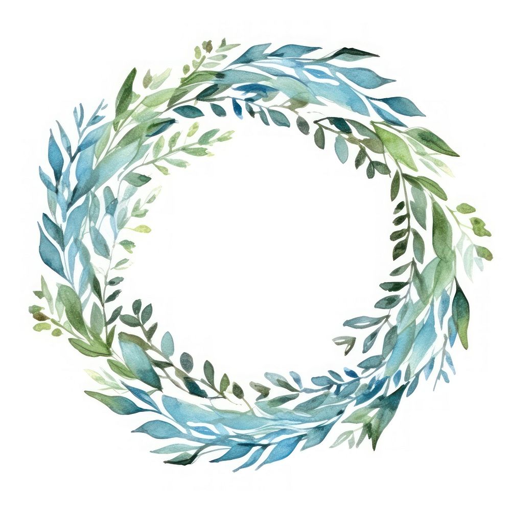 Wreath pattern plant circle. AI generated Image by rawpixel.