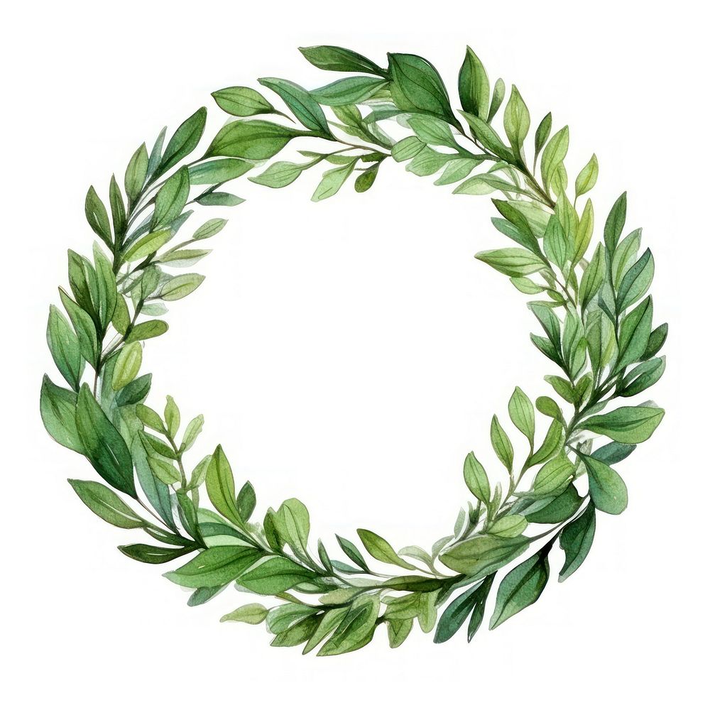 Wreath plant herbs leaf. AI generated Image by rawpixel.