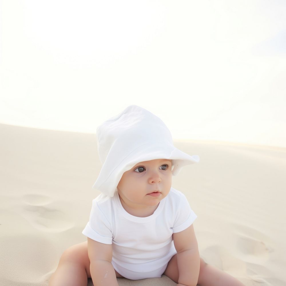 Baby portrait outdoors summer. AI generated Image by rawpixel.