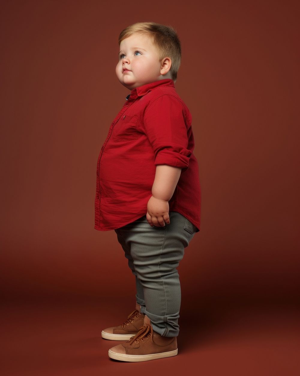 Standing footwear portrait child. AI generated Image by rawpixel.