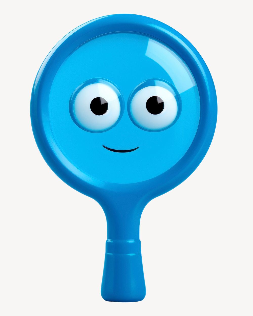 Magnifying cartoon blue toy. AI generated Image by rawpixel.