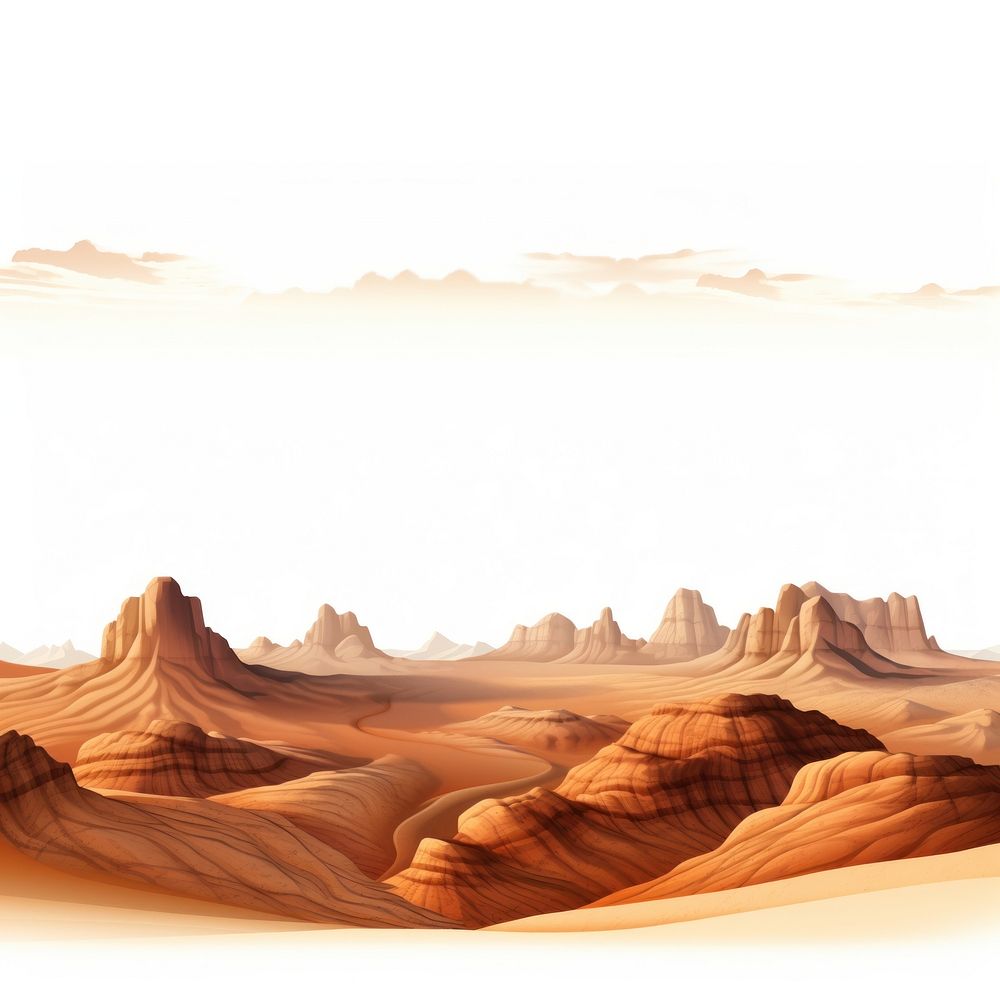 Desert landscape mountain nature. AI generated Image by rawpixel.