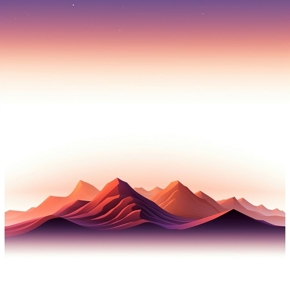 Mountain nature sunset desert. AI generated Image by rawpixel.