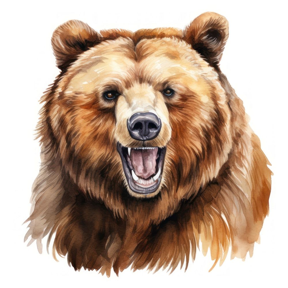 Bear mammal animal brown. AI generated Image by rawpixel.