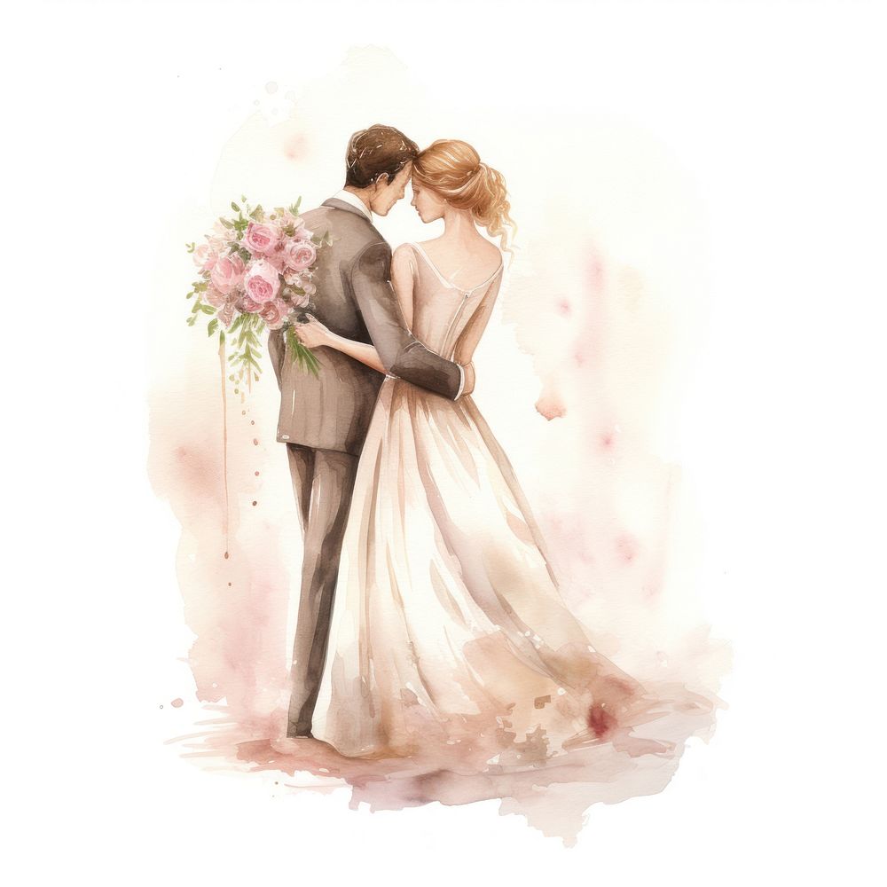 Wedding fashion flower dress. AI generated Image by rawpixel.