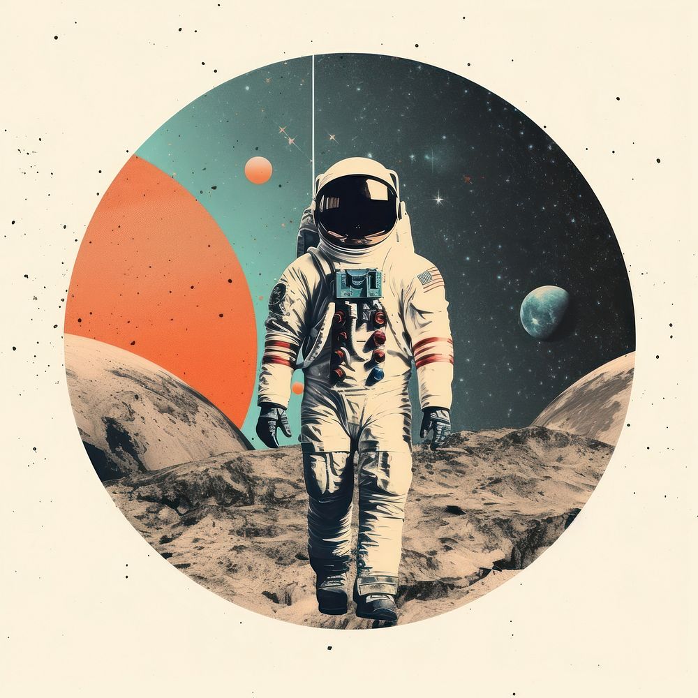 Astronomy astronaut space transportation. AI generated Image by rawpixel.