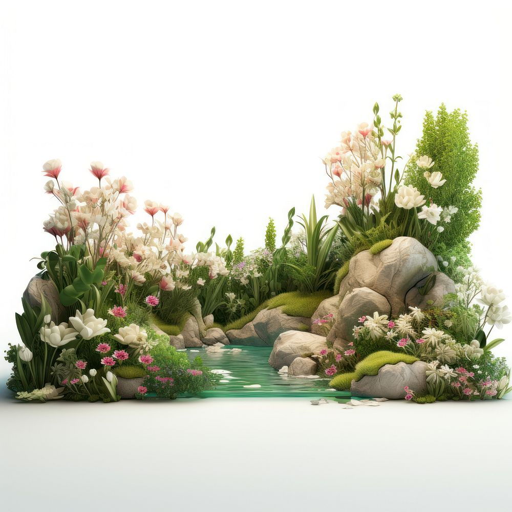 Outdoors flower garden plant. AI generated Image by rawpixel.