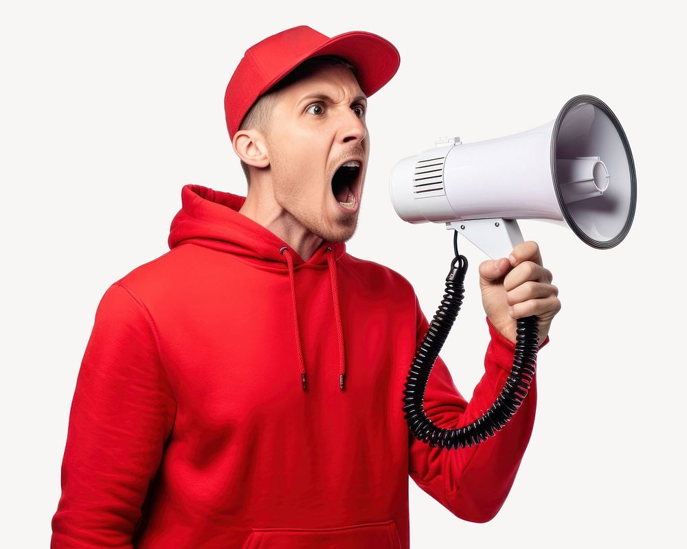 Shouting adult technology aggression. AI generated Image by rawpixel.