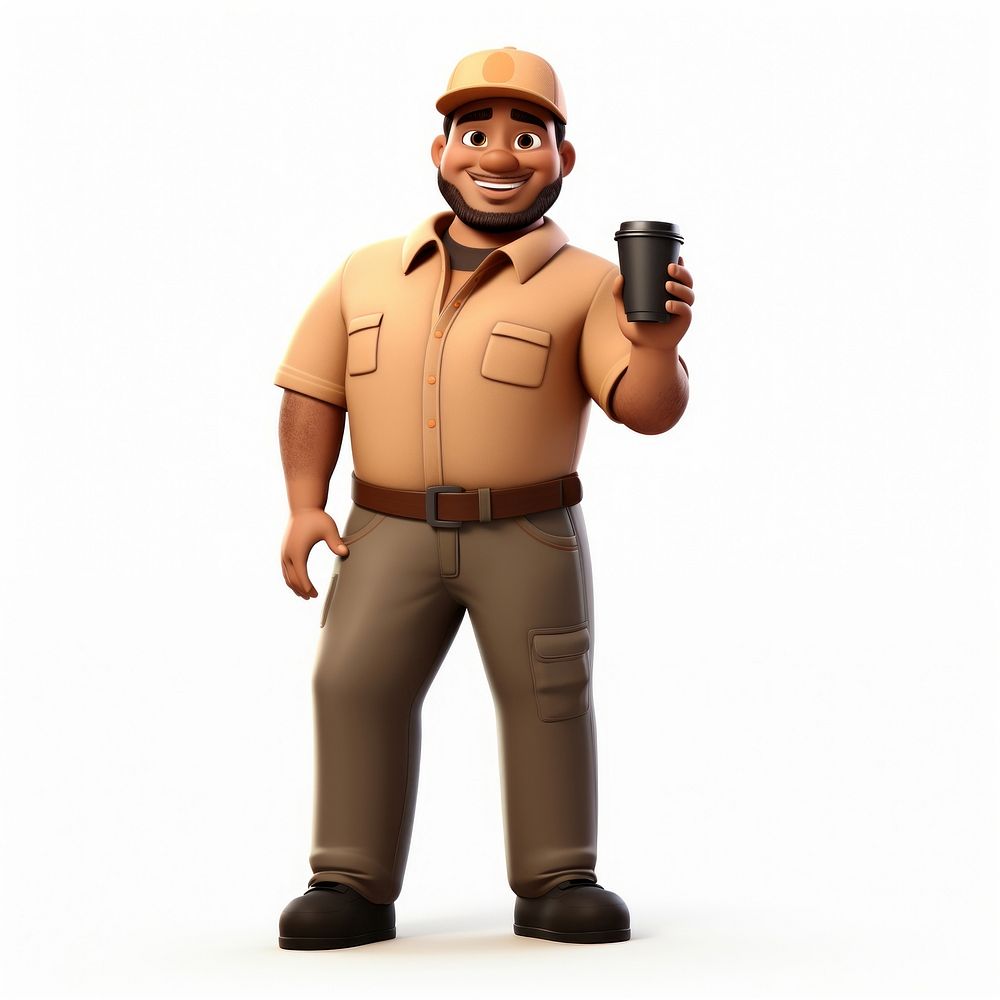 Cartoon adult man cup. AI generated Image by rawpixel.