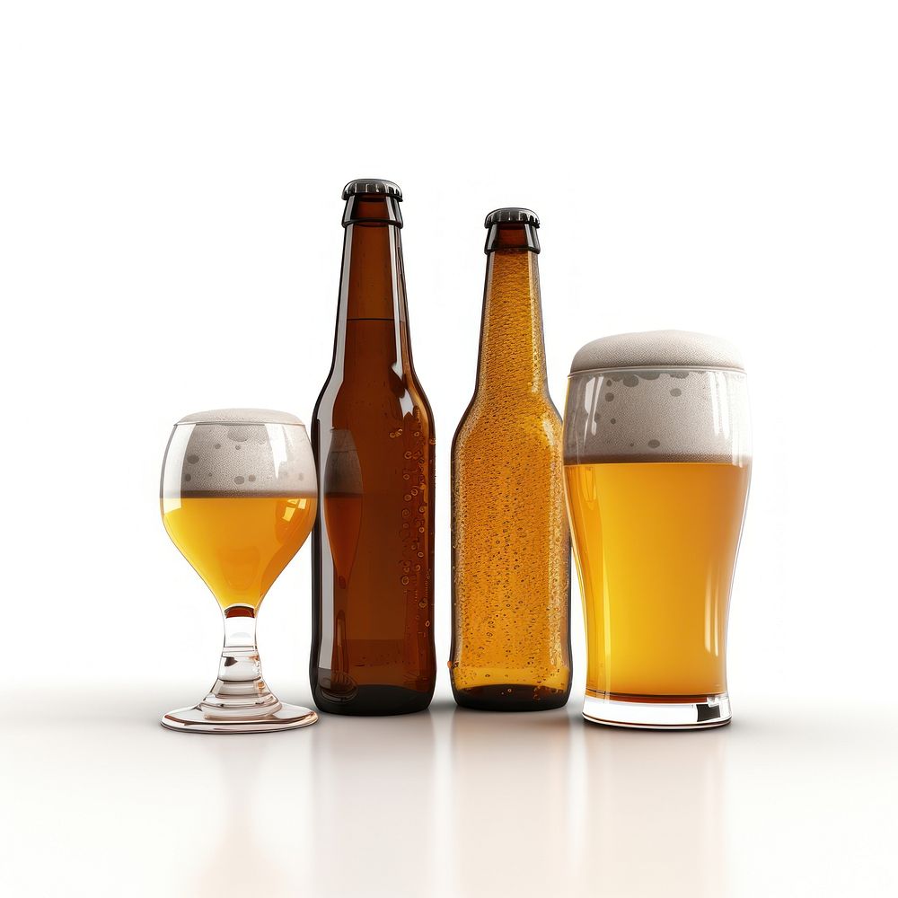 Bottle glass beer drink. AI generated Image by rawpixel.