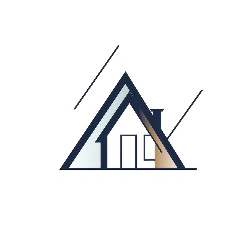 Line logo home architecture. AI generated Image by rawpixel.